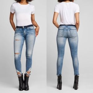 Hudson Two-tone Mid Rise Crop